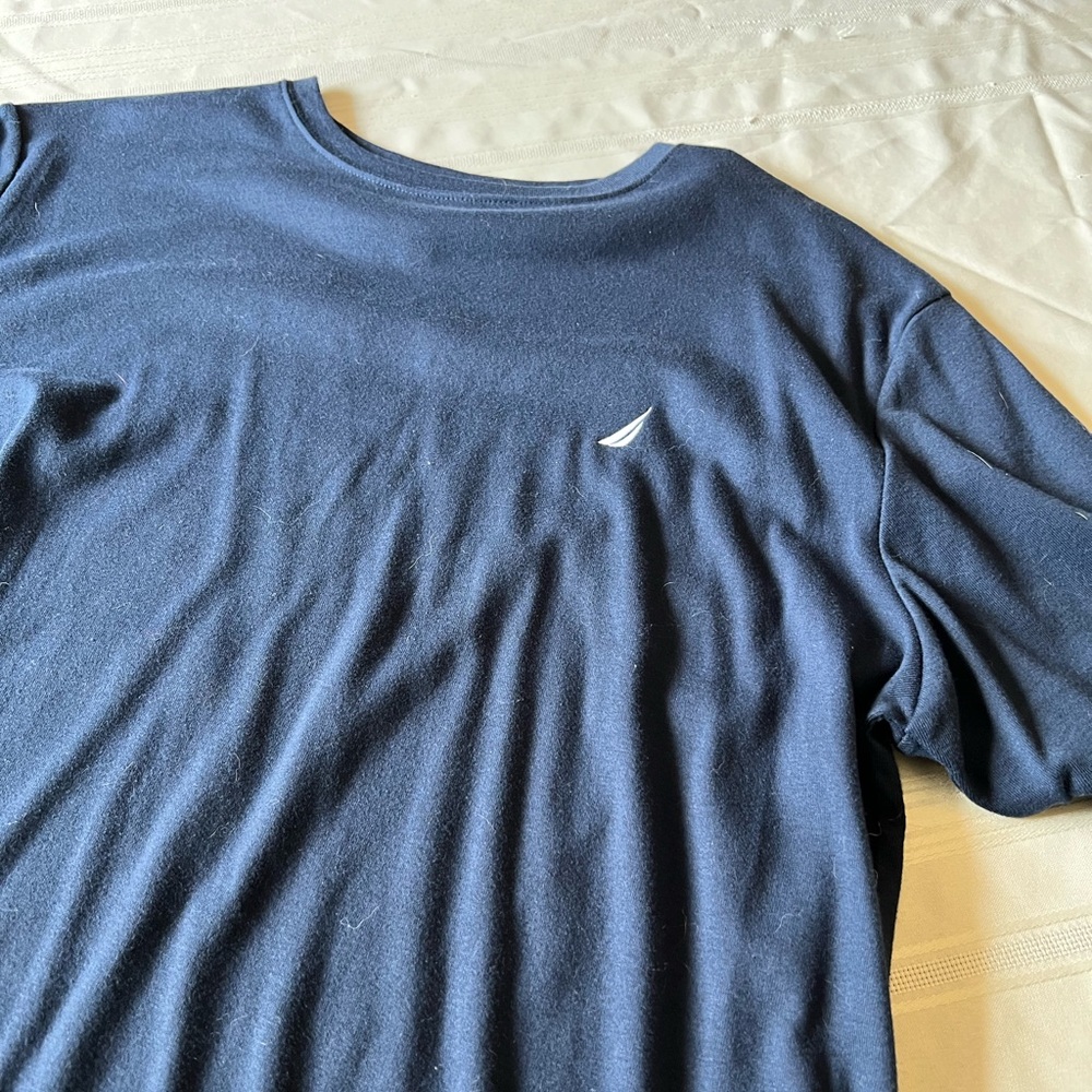 Never worn men’s Nautica blue t-shirt.